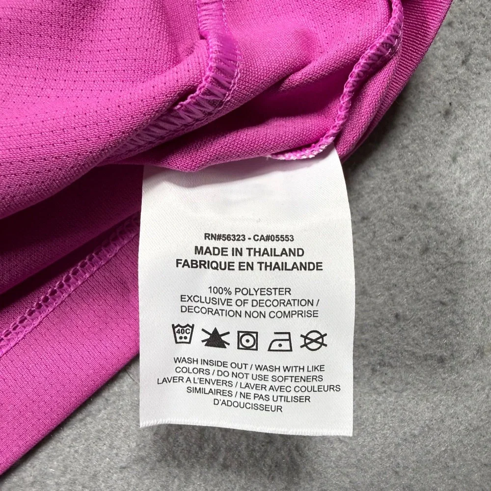 Nike Golf Miami Polo Shirt Womens Small Pink Short Sleeve V-Neck Athletic Top